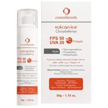 Imagem de Clareador Facial com Protetor ClaryDefense Vulcan Ice FPS 50 - Cosmobe