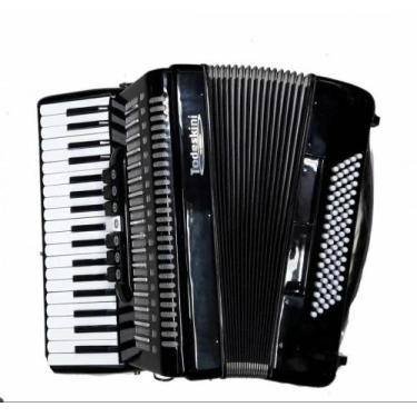 Imagem de Acordeon Todeskini 80 Baixos Preto Black piano
