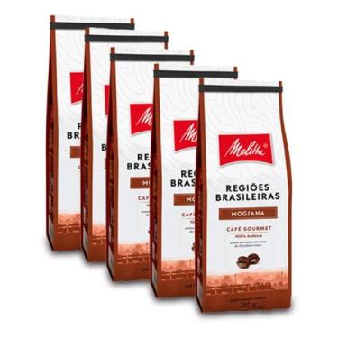 Imagem de Café Melitta Regiões Brasileiras Mogiana Kit 5 Pacotes 250g