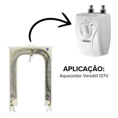 Imagem de Resistência Lorenzetti Original 127V 5500W para Aquecedor Versátil Elé