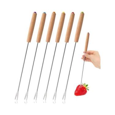 Imagem de Conjunto De Garfos De Fondue Em Aço Inoxidável, 6-24 Peças, Garfos Lon