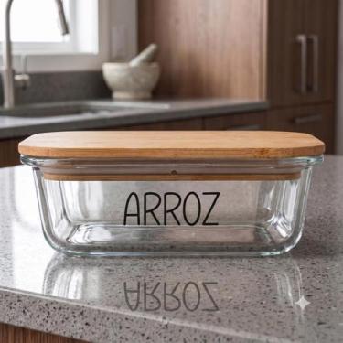 Imagem de Pote Hermético Vidro (1 Litro) Arroz - Casa Vitá, Arroz