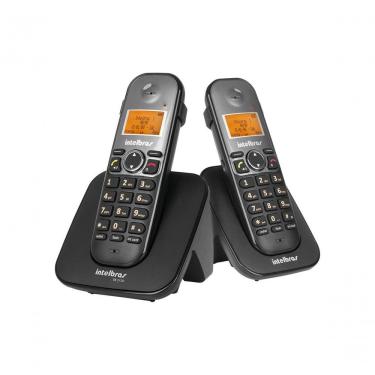 Imagem de Telefone sem Fio Intelbras TS 5122 com Ramal Adicional Viva Voz Dect 6.0 Identificador de Chamadas 2 Fones