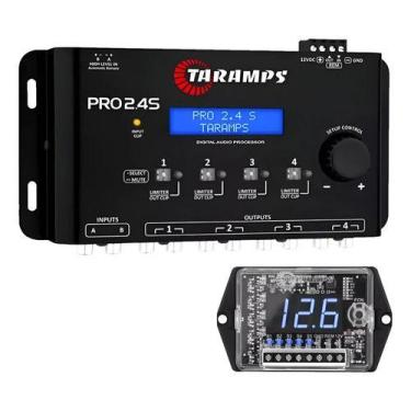 Imagem de Crossover Processador Taramps Pro 2,4s + Voltimetro Vts 5.1