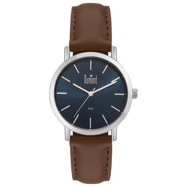 Imagem de Relógio de Pulso Masculino Traveller DU2035MOT-5A Analógico Pulseira Sintética Prata Dumont