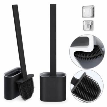 Imagem de Escova Sanitário De Silicone Vaso Banheiro Anti Odor - - Dolce Home, P