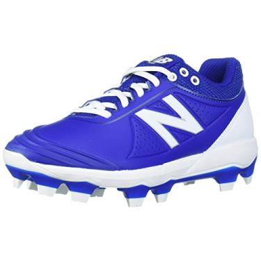 Imagem de New Balance Tênis feminino de softbol Fuse V2 TPU moldado, Azul royal/branco, 5 Wide