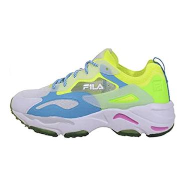 Imagem de Fila Tênis feminino Ray Tracer Lite, Segurança amarela/verde lagartixa/atol azul, 7