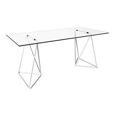 Imagem de Mesa de Jantar Retangular Leblon Branca 140 cm