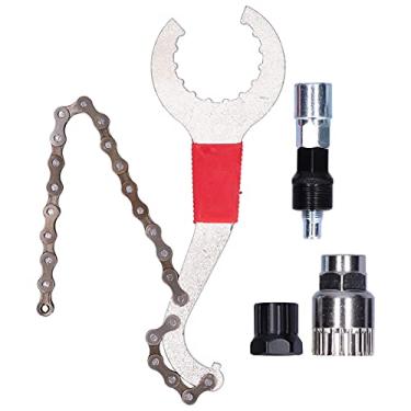 Imagem de Conjunto de ferramentas removedor de roda dentada, kit de reparo de bicicleta 20 dentes duráveis para ambientes externos para bicicleta para remoção de volante e eixo