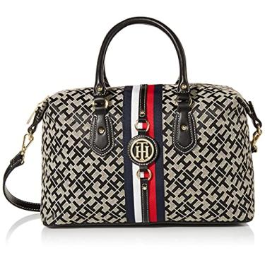 Imagem de Tommy Hilfiger Bolsa tiracolo feminina Jaden, Preto/Alpaca, One Size, Bolsa tiracolo Jaden