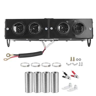 Imagem de Aquecedor Utv de 12 V, descongelador de carro, desembaçador de aquecedor de carro, ventilador de aquecimento automático de 4 furos, descongelador de 12 V, desembaçador de 800 W, aquecedor de carro,