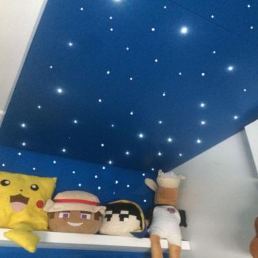 Imagem de Fibra Óptica Noite Estrelado 120 Rgb Decoração Quarto Bebê