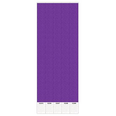 Imagem de Beistle 100 peças de pulseiras de plástico de cor sólida para eventos, lembrancinhas e suprimentos de festa, 1,9 cm x 25,4 cm, roxo