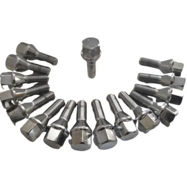 Imagem de Jogo Parafuso Roda Cromado 19 Mm 16 Pecas Fiat Tipo Isofix