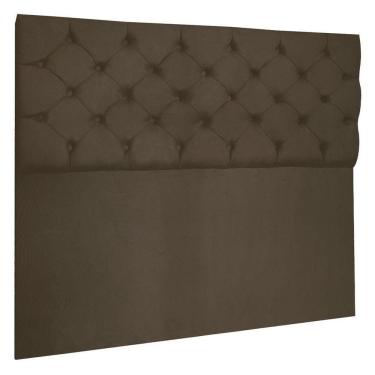 Imagem de Cabeceira Capitonê King 1,95m Jade Suede Marrom