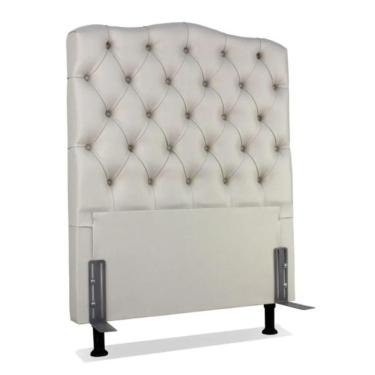 Imagem de Cabeceira Solteiro 88 - Bello Box - Dunas Sintético Bege