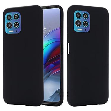 Imagem de For Motorola Moto G100 / Edge S Solid Color Liquid Silicone Dropproof Full Coverage Protective Case