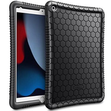 Imagem de Capa Fintie para iPad 7ª geração de 10,2 polegadas 2019 - [série de pente de mel] leve antiderrapante para crianças amigável à prova de choque capa protetora traseira de silicone para iPad 10,2 polega