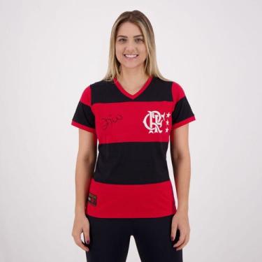 Imagem de Camisa Flamengo Zico 81 Feminina - Braziline