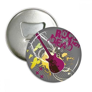 Imagem de Rock Music Guitarra instrumento musical abridor de garrafas ímã de geladeira emblema multifuncional