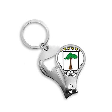 Imagem de Chaveiro abridor de cortador de unhas com emblema nacional da Guiné equatorial