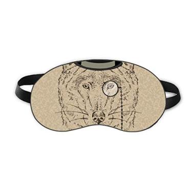 Imagem de Chapéu de lobo suave estilo britânico arco vidro olho de dormir protetor de olho macio noite capa de sombra
