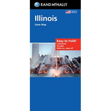 Imagem de Rand McNally Easy to Fold: Illinois State Laminated Map
