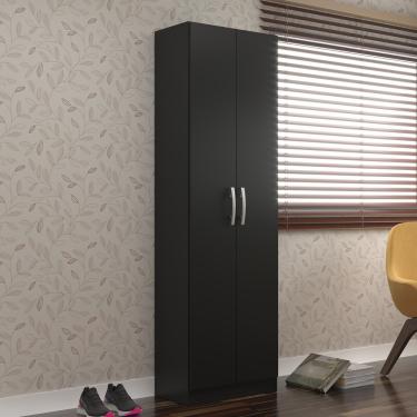 Imagem de Armário Multiuso 2 Portas M0 Evidência Móveis - Black