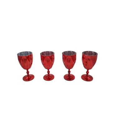 Imagem de Jogo Com 4 Taças Diamond Metalizado 340 Ml