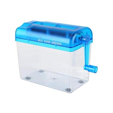 Imagem de Zerodis Triturador manual, mini triturador portátil, ferramenta de corte manual de documentos de papel, mini máquina de corte, manual portátil, ferramenta de corte de papel A6 para escritório, escola