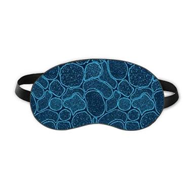 Imagem de Blue Microscópio Cells Ilustration Sleep Eye Shield Soft Night Blinfold Shade Cover