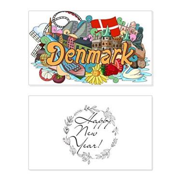 Imagem de Den Nye Havn Frederiksborg Castle Dinamarca Festival Ano Novo Cartão de felicitações Bless Message Present