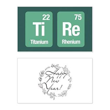 Imagem de Tire Chemical Element Science New Year Festival Cartão de felicitações Bless Message Present