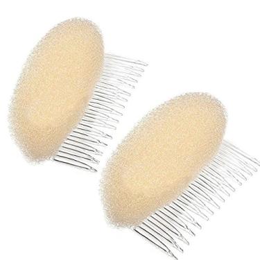 Imagem de AnHua2PCS Encantador BUMP IT UP Enchimentos de volume Do Beehive cabeleireiro inserção ferramenta pente de cabelo preto/marrom cores para escolher Quente, Bege