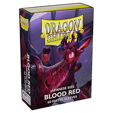 Imagem de Dragon Shield Matte Mini Japanese Blood Red 60 ct Card Sleeves Individual Pack
