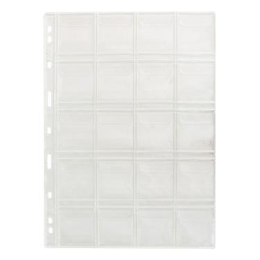 Imagem de Kit 10 Folhas para Moedas 28x21 Acetato 20 Bolsos