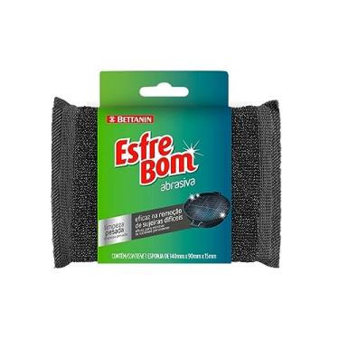 Imagem de EsfreBom - Esponja Abrasiva Limpeza Pesada, Revestida em Inox, Bettanin