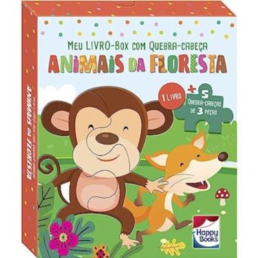 Imagem de Meu Livro Box Com Quebra Cabeças - Animais Da Floresta