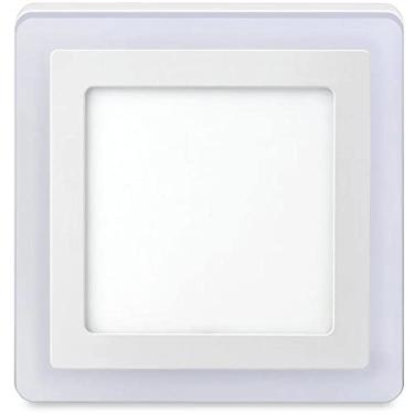Imagem de Luminária LED 3 Estágios 18+6w 6500k Elgin Quadrada De Sobrepor Bivolt Luz Branca Fria