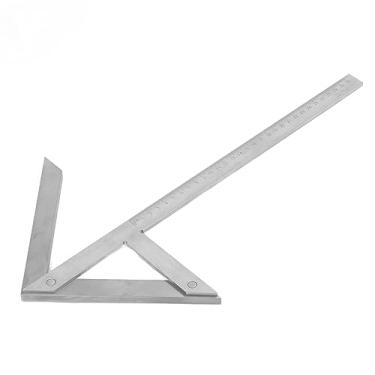 Imagem de Medidor Resistente Ao Transferidor de ângulo Central de Aço de Precisão 300x180mm Perfeito para Medições Quadradas de 45 90 Graus Quantifique ângulos Com Facilidade Perfeito para