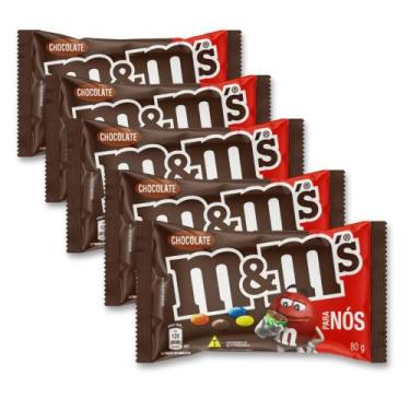 Imagem de M&Ms Chocolate Ao Leite Mars Kit 5 Unidades De 80G