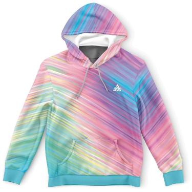 Imagem de Moletom Canguru Listrado Colurful Stripes MD01-Masculino