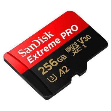 Imagem de Cartão De Memória 256Gb Micro Sd Extreme Pro 170Mbs Sandisk (Drones, C