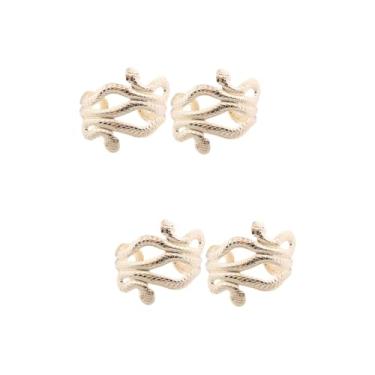 Imagem de 4 Pcs pulseiras femininas jóias femininas jóias para roupas pulseira de punho presentes de natal bracelete dourado pulseira de manguito acessórios joalheria Senhorita