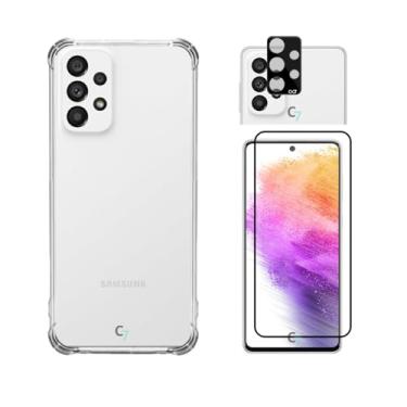 Imagem de Capa Capinha Compatível Com Samsung Galaxy A33, A53, A73 5G + Película de Vidro 3D + Película de Câmera - (C7) (Samsung Galaxy A73 5G)