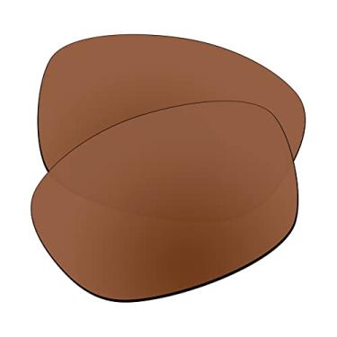 Imagem de EZReplace Lentes de reposição para óculos de sol Oakley Pit Bull OO9127 (lentes polarizadas) – Serve para armação Oakley Pit Bull (marrom marrom)