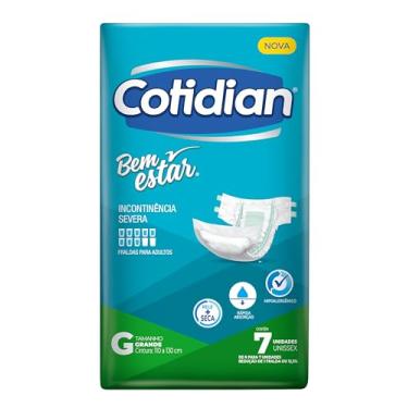 Imagem de FRALDA COTIDIAN BEM ESTAR G 7 Unid