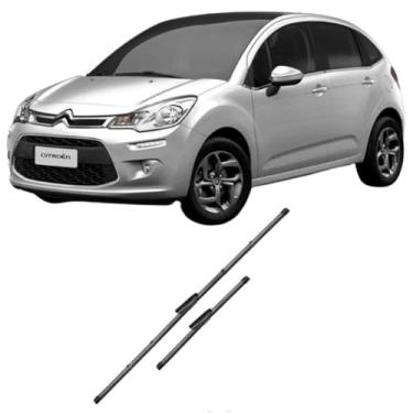 Imagem de Palheta Dianteira C3 2012 Em Diante Com Trava Mb3M Adaptador 3M 26/15 Polegadas 660/381 mm Passageiro Motorista