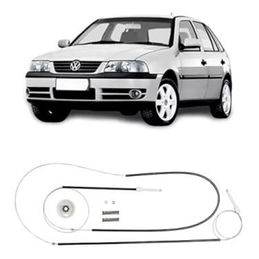 Imagem de Kit De Reparo Cabo Aço Maquina De Vidro Elétrico Gol G3/G4 - Dianteiro